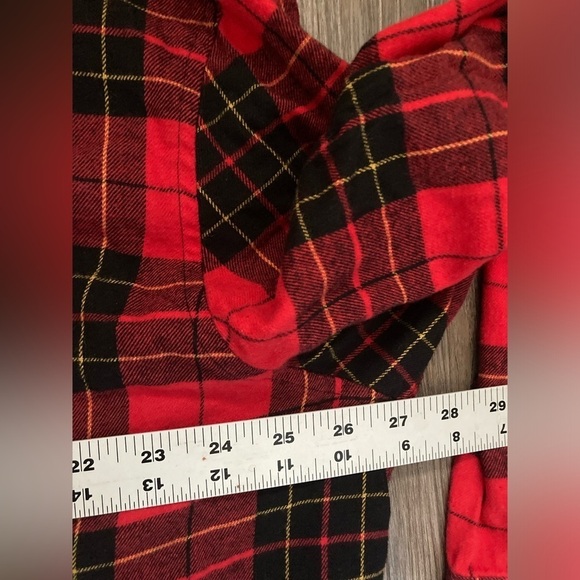 NEW St Johns Bay Shirt Men 2XL Button Down Red Black Buffalo Plaid Flannel Check - Picture 2 of 5